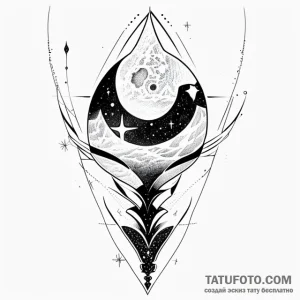 Space - эскиз тату (№1749714665_0, 12.06.2025 07:51) — Tatufoto.com