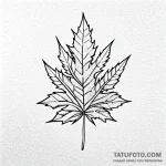 Maple — эскиз тату (№1749715755_0, 12.06.2025 08:09) — Tatufoto.com