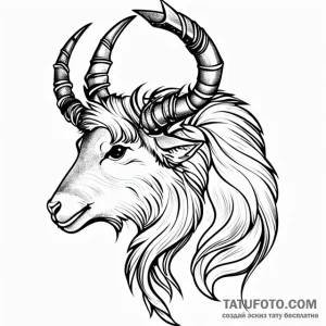 Capricorn - эскиз тату (№1749716484_0, 12.06.2025 08:21) — Tatufoto.com