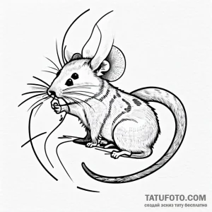 Rat - эскиз тату (№1749717213_0, 12.06.2025 08:33) — Tatufoto.com