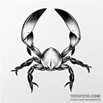 Crab — эскиз тату (№1749719038_0, 12.06.2025 09:03) — Tatufoto.com