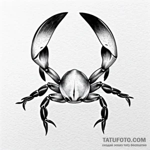 Crab - эскиз тату (№1749719038_0, 12.06.2025 09:03) — Tatufoto.com