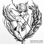 Cupid — эскиз тату (№1749719400_0, 12.06.2025 09:10) — Tatufoto.com