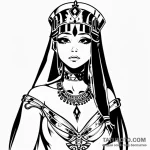 Cleopatra — эскиз тату (№1749720857_0, 12.06.2025 09:34) — Tatufoto.com