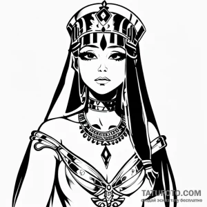 Cleopatra - эскиз тату (№1749720857_0, 12.06.2025 09:34) — Tatufoto.com