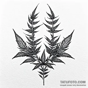 Hemp - эскиз тату (№1749721949_0, 12.06.2025 09:52) — Tatufoto.com