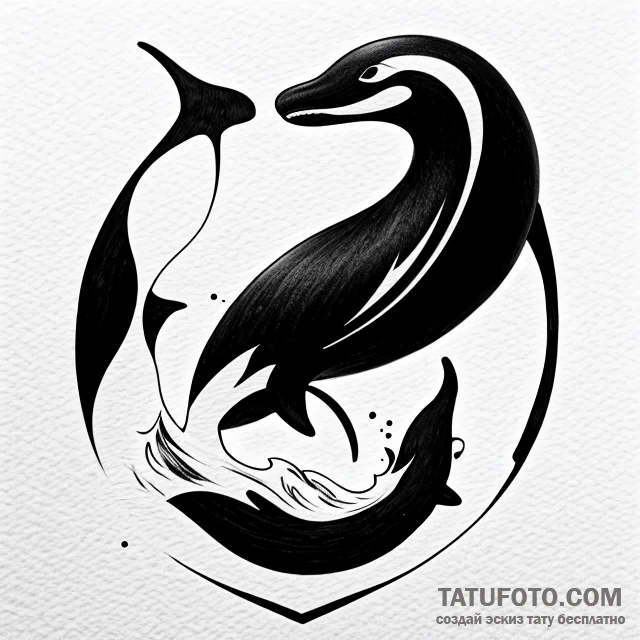 Killer whale - эскиз тату (№1749722312_0, 12.06.2025 09:58) — Tatufoto.com