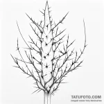 Prickly wire — эскиз тату (№1749724134_0, 12.06.2025 10:28) — Tatufoto.com