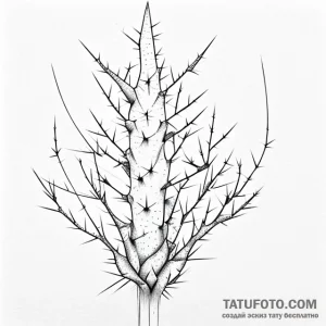 Prickly wire - эскиз тату (№1749724134_0, 12.06.2025 10:28) — Tatufoto.com