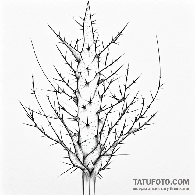 Prickly wire - эскиз тату (№1749724134_0, 12.06.2025 10:28) — Tatufoto.com