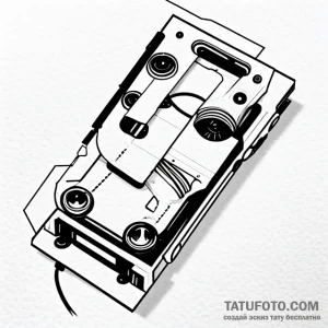 Cassette - эскиз тату (№1749725594_0, 12.06.2025 10:53) — Tatufoto.com