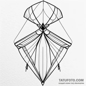 Kite - эскиз тату (№1749725957_0, 12.06.2025 10:59) — Tatufoto.com
