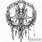 Caduceus — эскиз тату (№1749727050_0, 12.06.2025 11:17) — Tatufoto.com