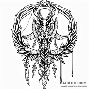 Caduceus - эскиз тату (№1749727050_0, 12.06.2025 11:17) — Tatufoto.com