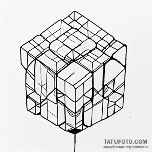 Cubes - эскиз тату (№1749727415_0, 12.06.2025 11:23) — Tatufoto.com