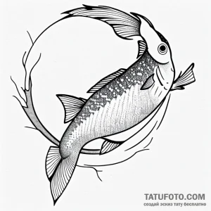 Crucian carp - эскиз тату (№1749727780_0, 12.06.2025 11:29) — Tatufoto.com