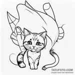 Kitten — эскиз тату (№1749729238_0, 12.06.2025 11:53) — Tatufoto.com