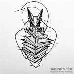 Book — эскиз тату (№1749729967_0, 12.06.2025 12:06) — Tatufoto.com