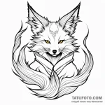 Kitsune — эскиз тату (№1749731426_0, 12.06.2025 12:30) — Tatufoto.com