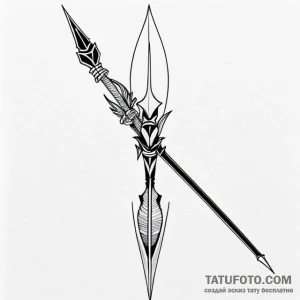 Spear - эскиз тату (№1749732156_0, 12.06.2025 12:42) — Tatufoto.com