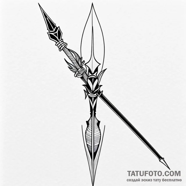 Spear - эскиз тату (№1749732156_0, 12.06.2025 12:42) — Tatufoto.com