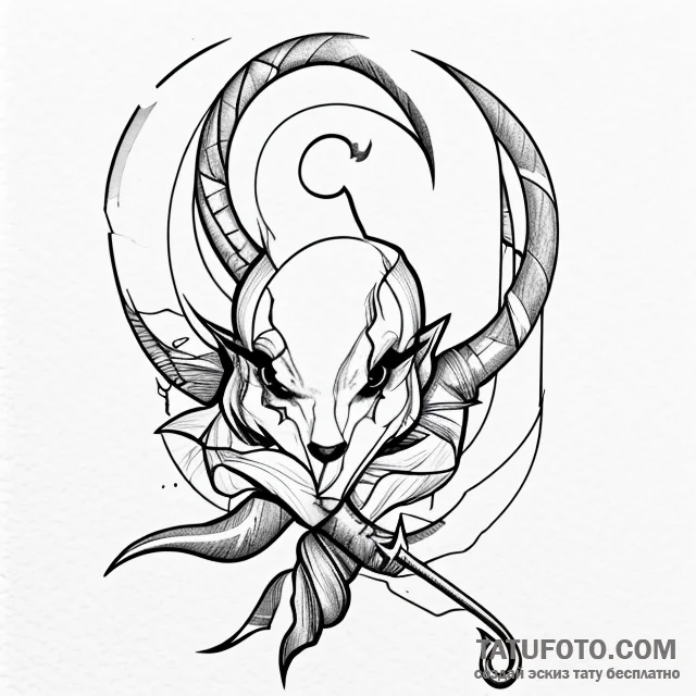 Hook — эскиз тату (№1749732519_0, 12.06.2025 12:48) — Tatufoto.com