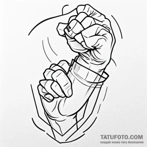 Fist - эскиз тату (№1749732884_0, 12.06.2025 12:54) — Tatufoto.com