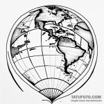 World map — эскиз тату (№1749733612_0, 12.06.2025 13:06) — Tatufoto.com