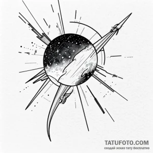 Comet - эскиз тату (№1749734707_0, 12.06.2025 13:25) — Tatufoto.com