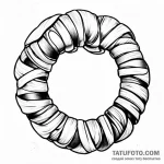 Croissant — эскиз тату (№1749735073_0, 12.06.2025 13:31) — Tatufoto.com