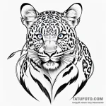 Leopard — эскиз тату (№1749735803_0, 12.06.2025 13:43) — Tatufoto.com