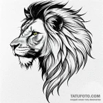 Lion — эскиз тату (№1749736168_0, 12.06.2025 13:49) — Tatufoto.com