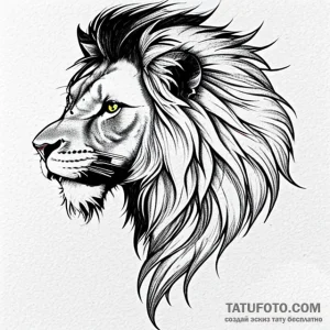 Lion - эскиз тату (№1749736168_0, 12.06.2025 13:49) — Tatufoto.com