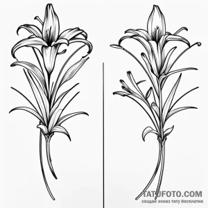 Lily - эскиз тату (№1749736897_0, 12.06.2025 14:01) — Tatufoto.com