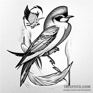 Swallow - эскиз тату (№1749737263_0, 12.06.2025 14:07) — Tatufoto.com