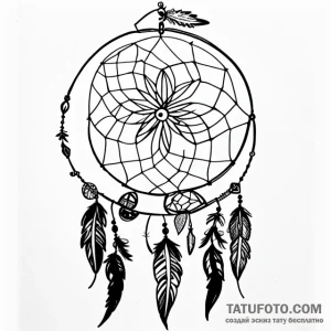 Dreamcatcher - эскиз тату (№1749737990_0, 12.06.2025 14:19) — Tatufoto.com