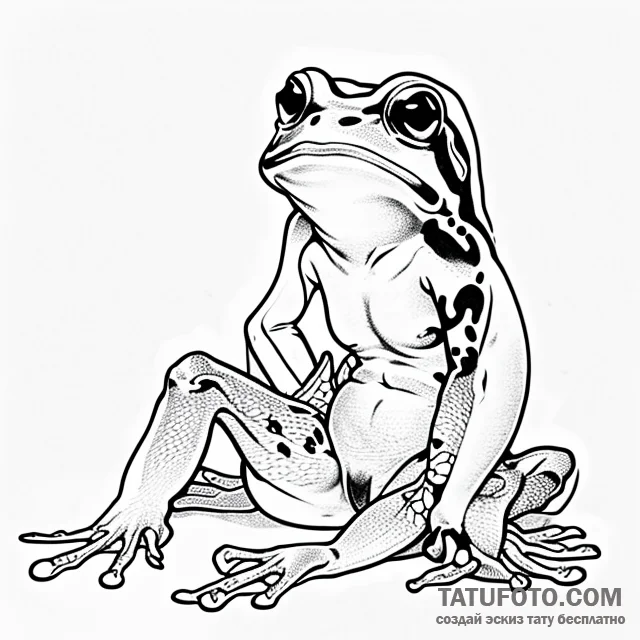 Frog - эскиз тату (№1749738355_0, 12.06.2025 14:25) — Tatufoto.com