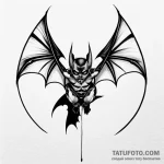 Bat — эскиз тату (№1749738720_0, 12.06.2025 14:32) — Tatufoto.com