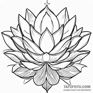 Lotus - эскиз тату (№1749740180_0, 12.06.2025 14:56) — Tatufoto.com