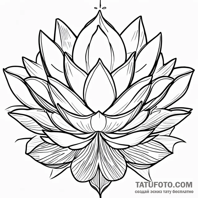 Lotus - эскиз тату (№1749740180_0, 12.06.2025 14:56) — Tatufoto.com