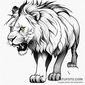 Lioness - эскиз тату (№1749741639_0, 12.06.2025 15:20) — Tatufoto.com