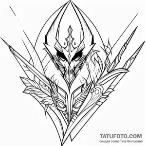 Blade - эскиз тату (№1749742004_0, 12.06.2025 15:26) — Tatufoto.com