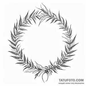 Laurel wreath - эскиз тату (№1749742367_0, 12.06.2025 15:32) — Tatufoto.com