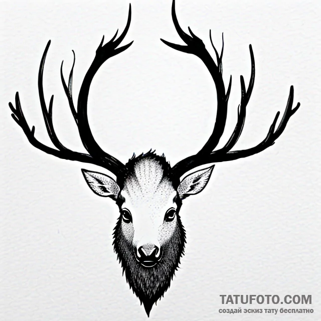Elk - эскиз тату (№1749743098_0, 12.06.2025 15:44) — Tatufoto.com