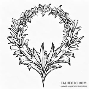 Lilies of the valley - эскиз тату (№1749743460_0, 12.06.2025 15:51) — Tatufoto.com