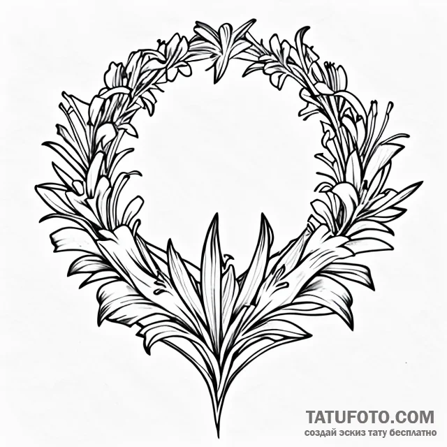 Lilies of the valley - эскиз тату (№1749743460_0, 12.06.2025 15:51) — Tatufoto.com