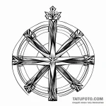 Latin cross — эскиз тату (№1749744190_0, 12.06.2025 16:03) — Tatufoto.com