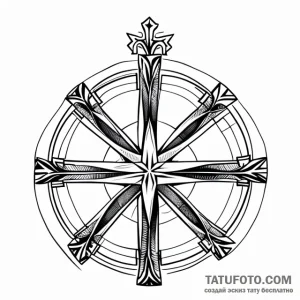 Latin cross - эскиз тату (№1749744190_0, 12.06.2025 16:03) — Tatufoto.com