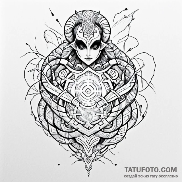 Labyrinth - эскиз тату (№1749744916_0, 12.06.2025 16:15) — Tatufoto.com