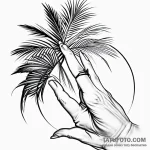 Palm — эскиз тату (№1749746011_0, 12.06.2025 16:33) — Tatufoto.com